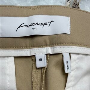 Foxcroft Womens Khaki Chinos